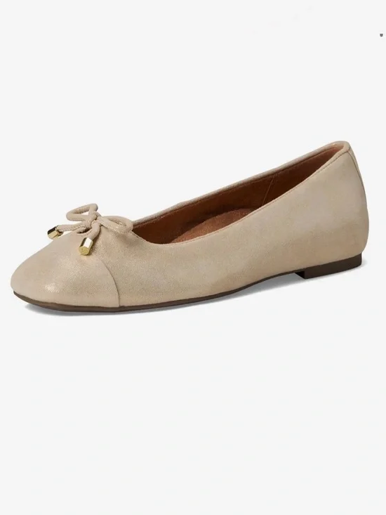 Vionic Klara Ballet Flats – Gold Metallic Leather - Picture 8 of 10